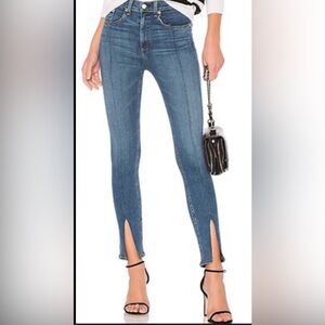 rag & bone /JEAN Yuki Bond Bar Skinny Front Slit Split Hem Blue Jeans Women's 29